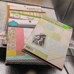 New Scrapbook Paper Pad Lot for Crafts & Journaling